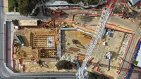 New Women and Babies Hospital Project – tower cranes on site