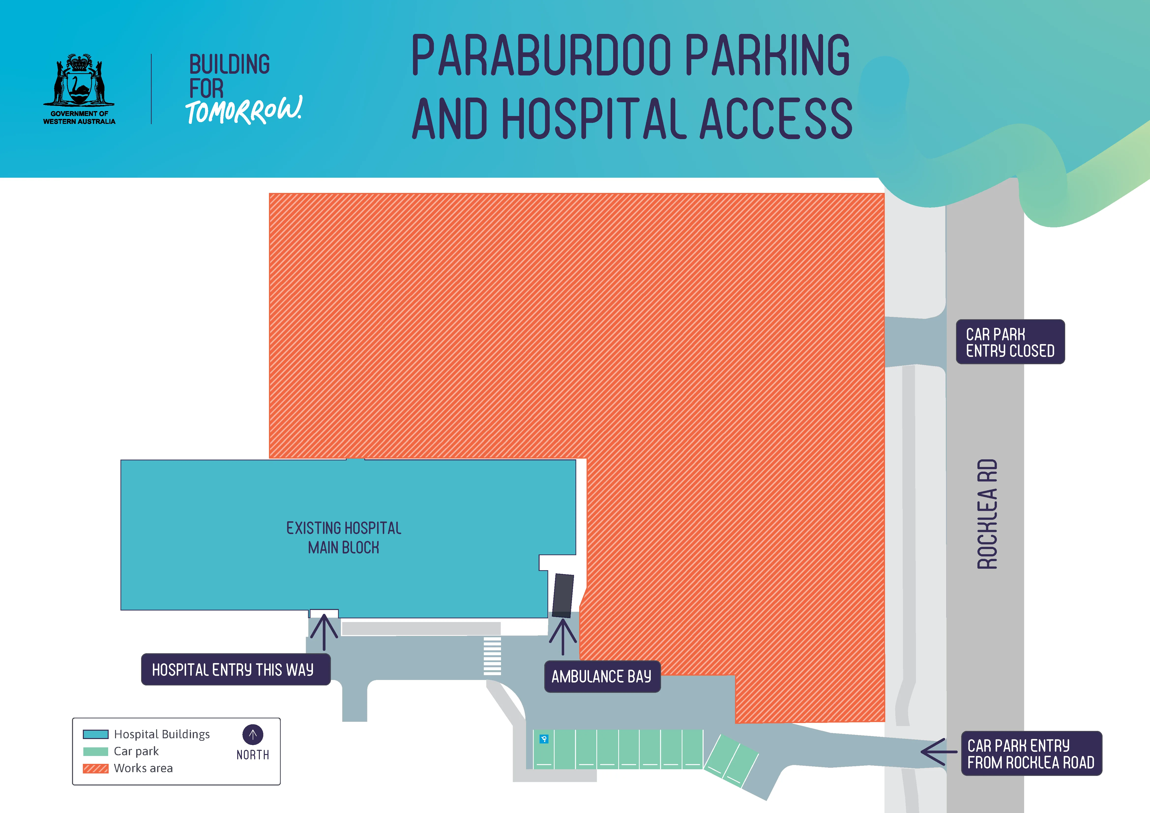 Paraburdoo Hospital parking and hospital access map Paraburdoo Hospital parking and hospital access map