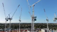 New Women and Babies Hospital Project – tower cranes on site