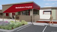  Meekatharra Hospital Redevelopment artist’s impression of main entrance right view.